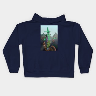 turtle killer on a scandinavian boat, Moebius style Kids Hoodie